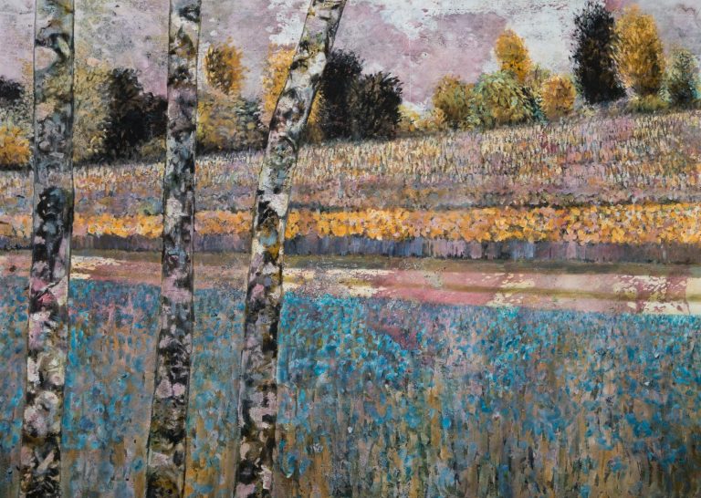 landscape with birches
